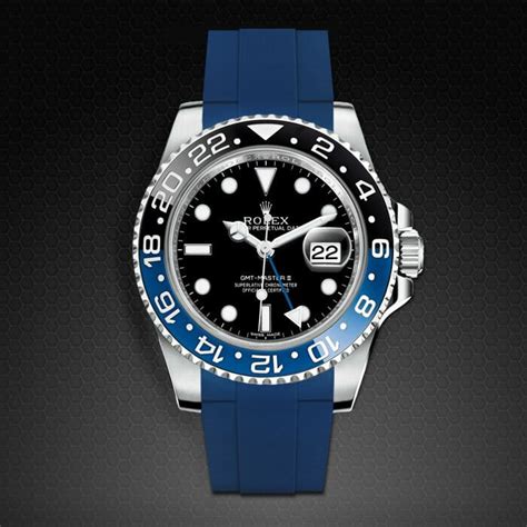 rubber b strap rolex gmt|Rolex rubber strap replacement.